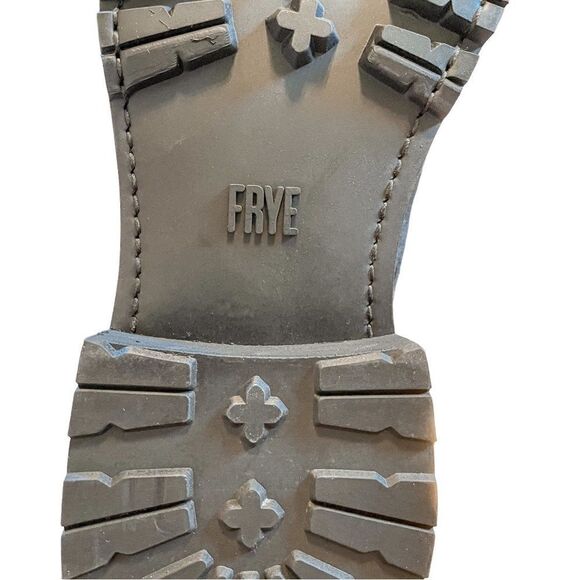 Frye Samantha Camo Hiker Combat Boots Shearling - Picture 8 of 9